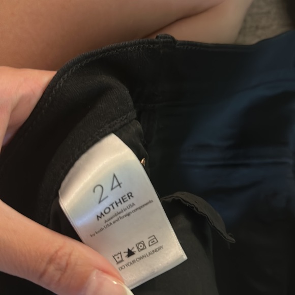 MOTHER DENIM The Pixie Swooner Skimp in Not Guilty Wash Size 24 - Picture 6 of 6